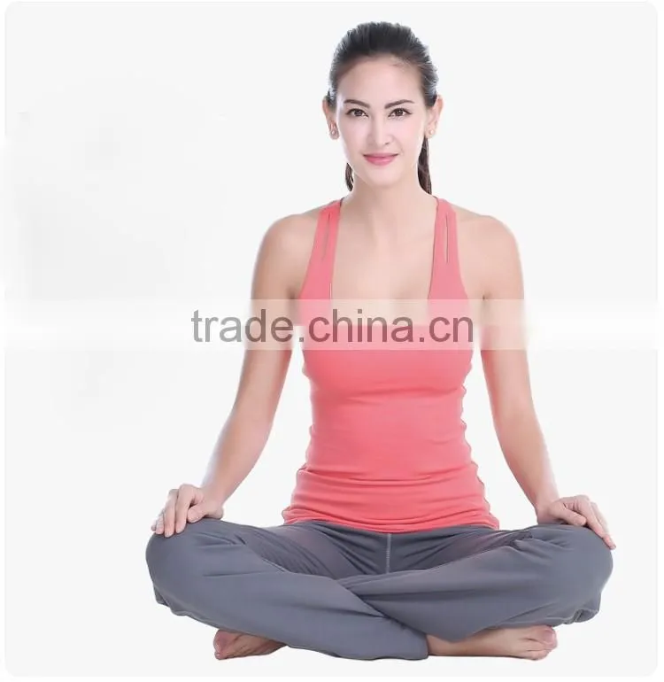 wholesale fashionable workmanship 100% cotton yoga pants