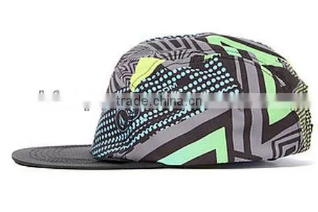 Floral custom 5 panel cool caps wholesale