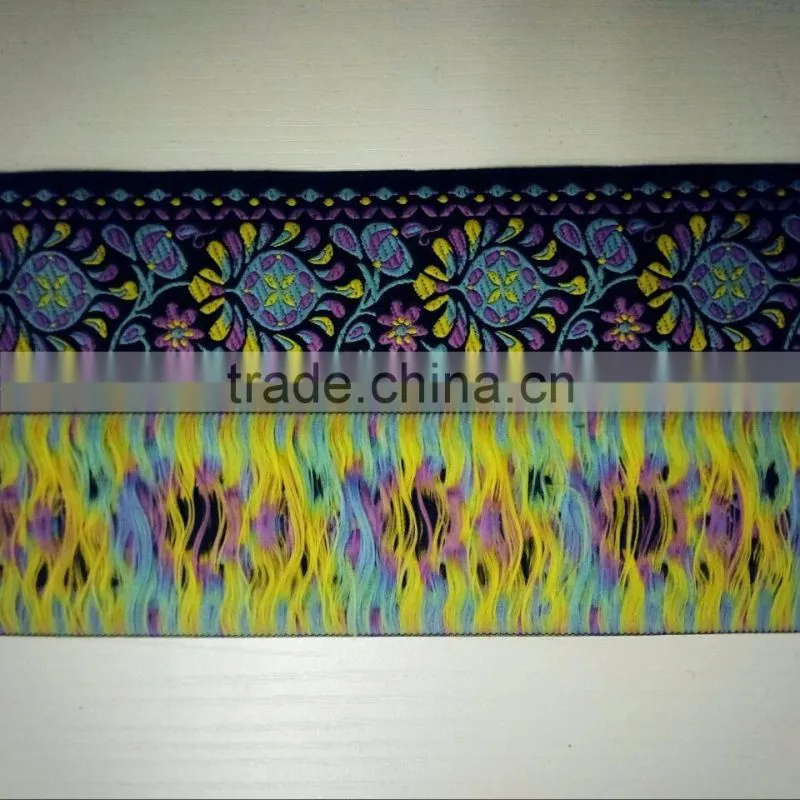 Custom high quality metal yarn jacquard ribbon for decoration
