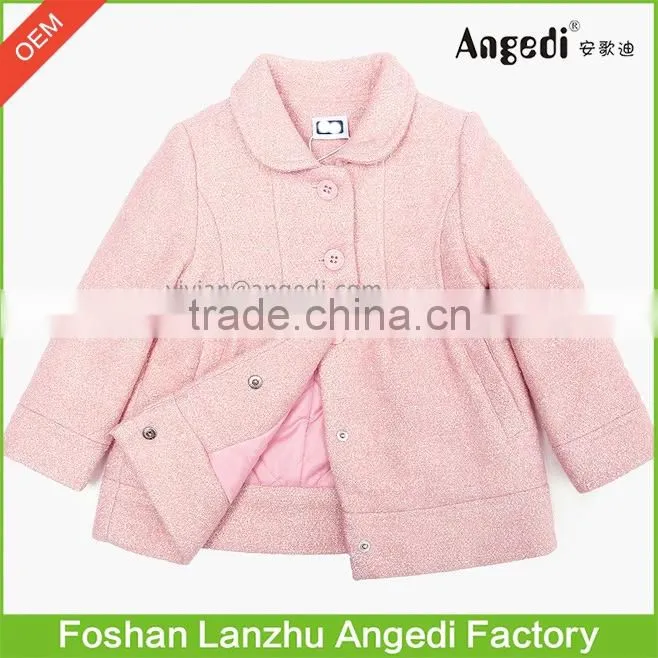 Children Girls Holiday Dress up winter xmas woolen Glitter overcoat