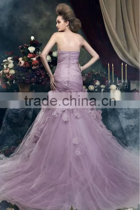 Ladies backless mermaid party wear gown formal evening gown