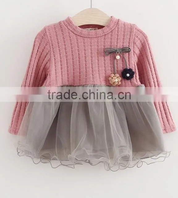 Wholesale children's boutique clothing unique birthday long sleeve kids wear stripe children girl baby clothes 1 set