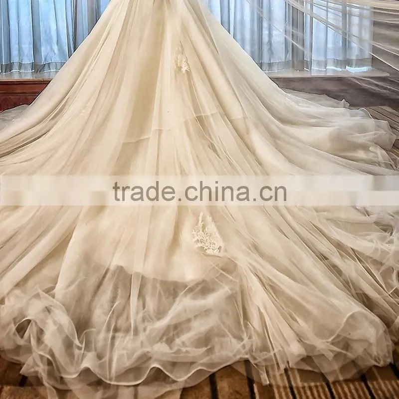 New Arrival Sexy A-Line Lace Wedding Dress 2017 Romantic Robe Mariage Vestido Dresses