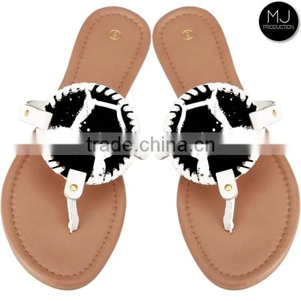 Best-selling monogram baseball sandal