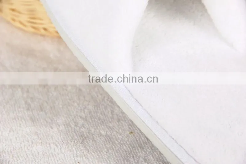 pure closed toe coral velvet hotel slipper
