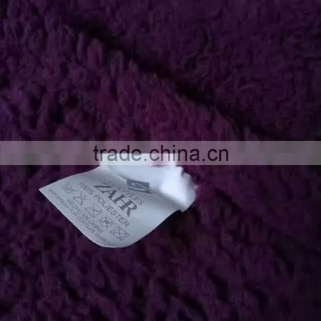 China Factory Hot sell 100% polyester Violet Throw Sherpa Blanket