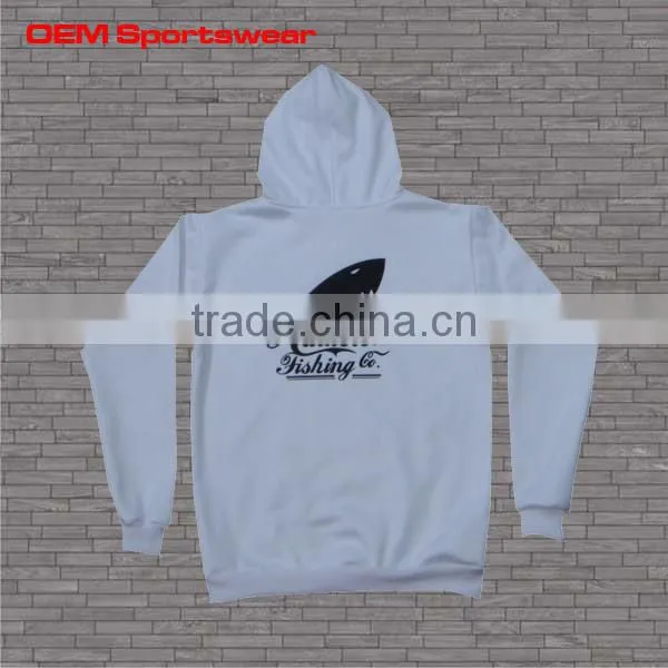 Fleece fabric custom no branded plain hoodies