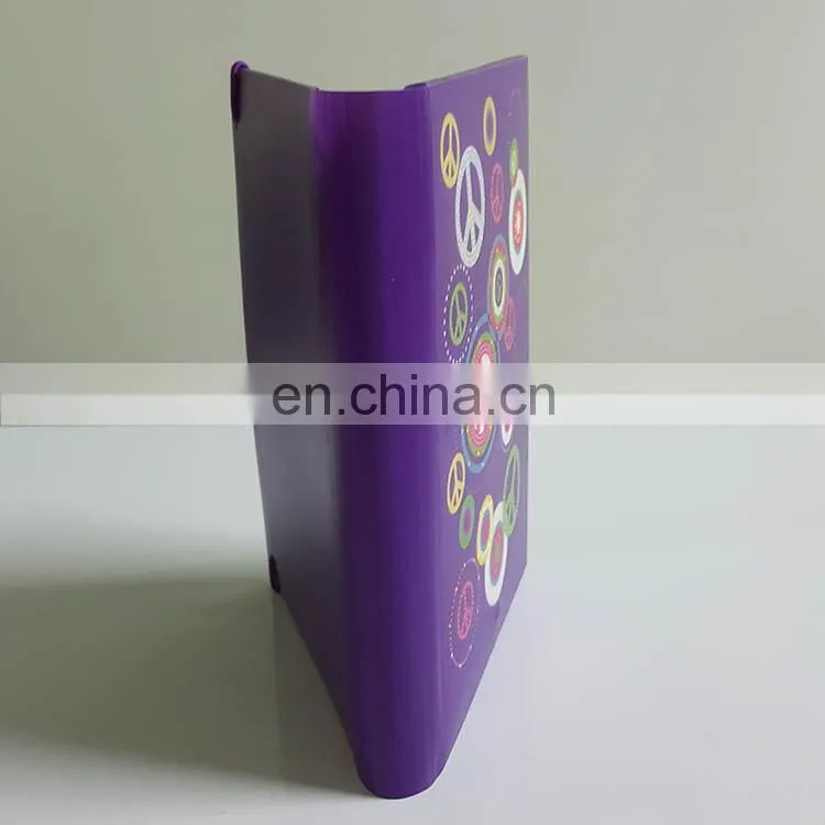 2017 alibaba China supplie hardcover school cute notebook custom diary printing with led light