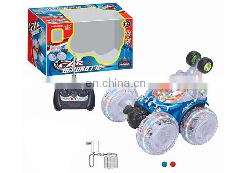 Hot sale 4 channel rc stunt car with light and music