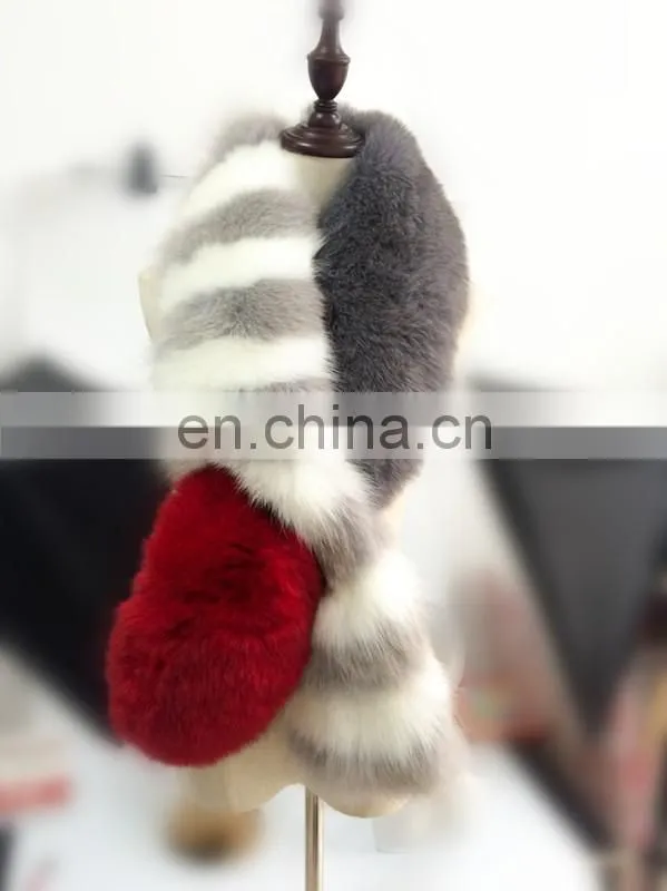 Fashion Top Quality Women Winter New Style Cheap Ladies Fox Fur Warm Scarf