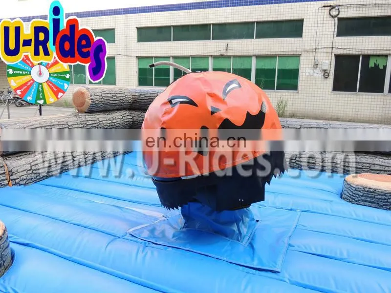 2015 Inflatable mechanical pumpkin Rides for bull rodeo interchange in different events