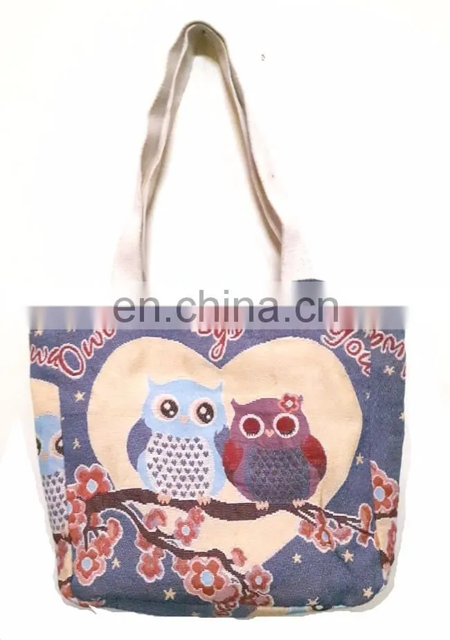 Cotton canvas shoulder backpack bags