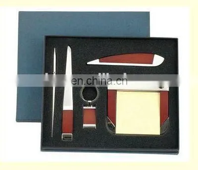 PROMOTIONAL LETTER OPENER STICKY NOTE KEY TAG METAL MEMO SET
