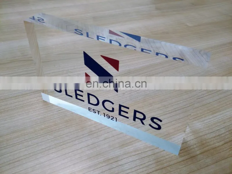 Acrylic Paperweight Acrylic Logo Block Acrylic Paper Weight retail display Sign Block
