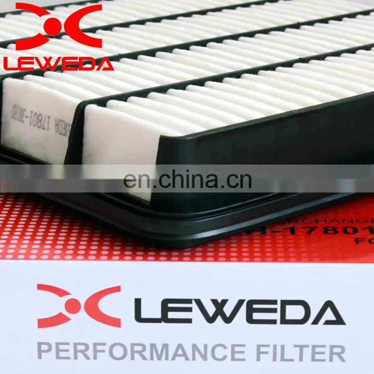 China top quality car air filter 17801-38030 car engine air filter