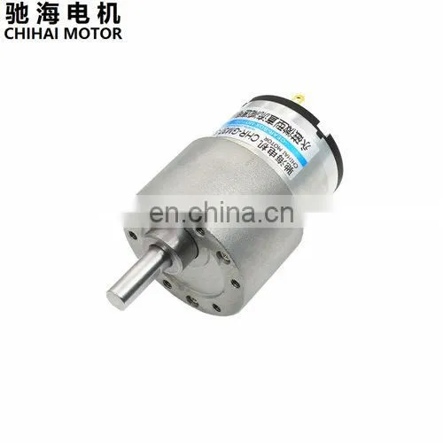 ChiHai Motor CHR-GM37-520 12v 24v Brush DC Motor With 37mm Metal Gear Box for Smart Car DIY Robot Parts