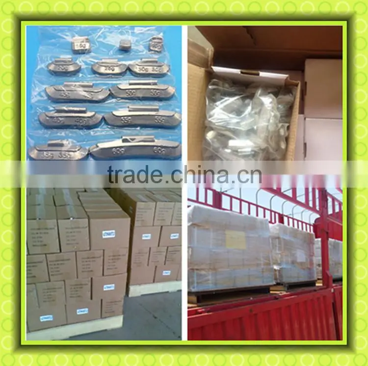 Pb lead wheel balance weight with clips used for steel rims