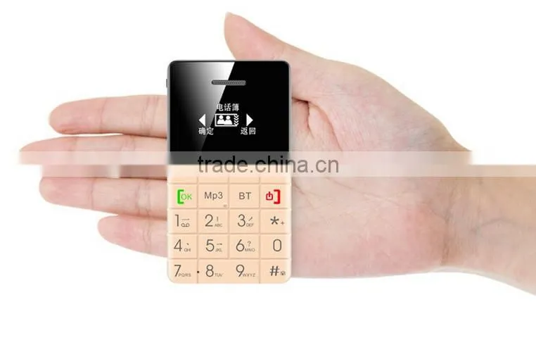 New QMART Q5 Card Phone 0.96 Inch OLED Screen Elder Senior People GSM Mobile Phone