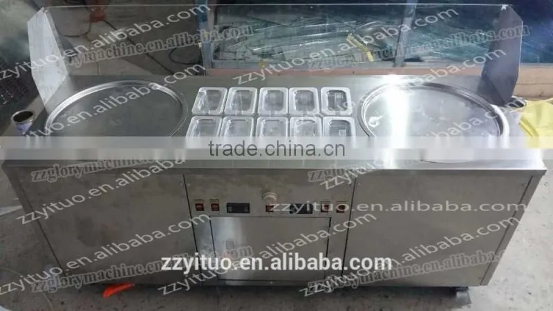 China factory sell cold pan ice pan fry fried ice cream machine