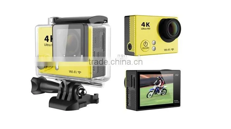 0.95" OLED Front Screen 2.0" LCD Back Screen Dual Screen 4K(3840*2160) Action Camera H3 with WiFi Remote Controlling Via APP