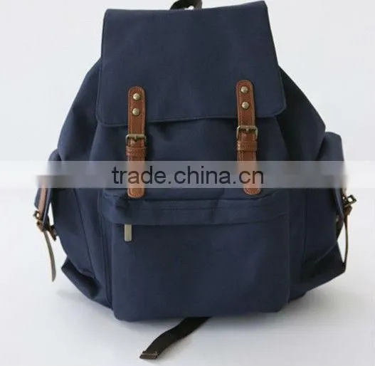 korean style fashion canvas backpack for mens