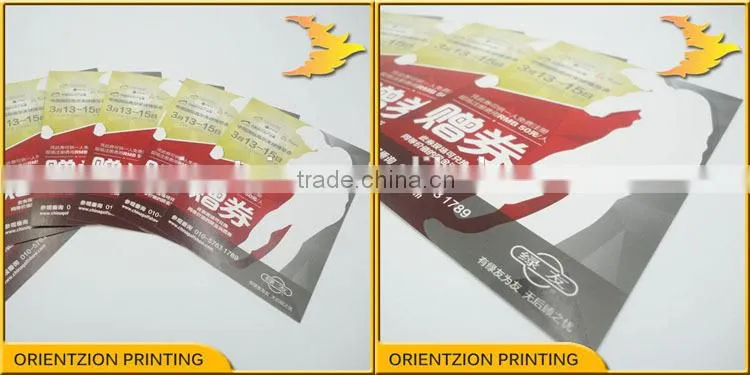 Anti Tamper Ticket, Variable Data, QR Code Ticket, Sports Games Ticket, Anti-fake Tickets.