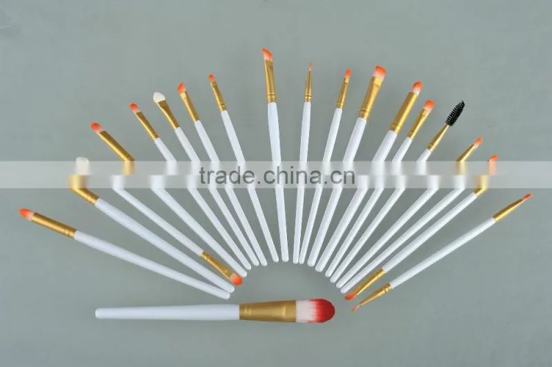 20pcs/set White Professional High Quality Foundation Powder Brush Cosmetics Makeup Brushes