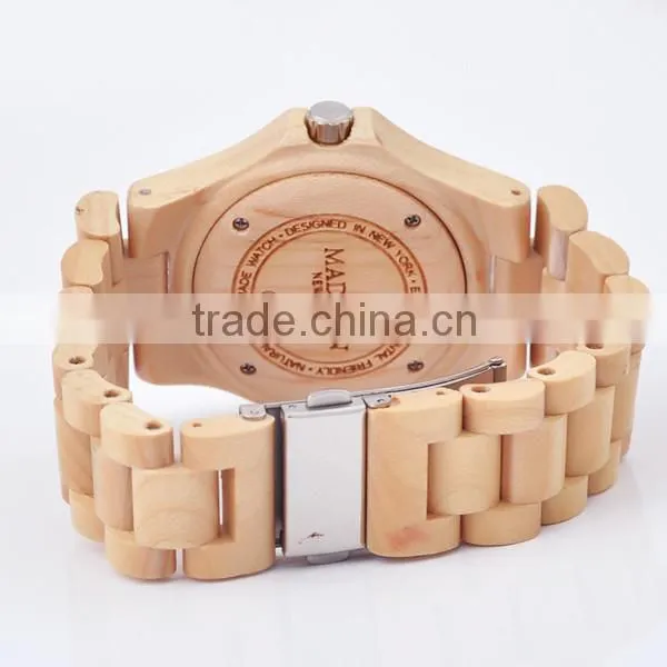 2015 High Quality Luxury Vogue Digital Wooden Watch
