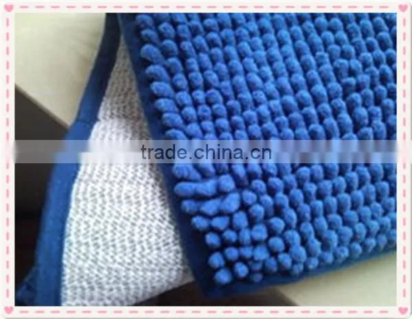 Big chenille microfiber mat colorful soft mat set wholesale