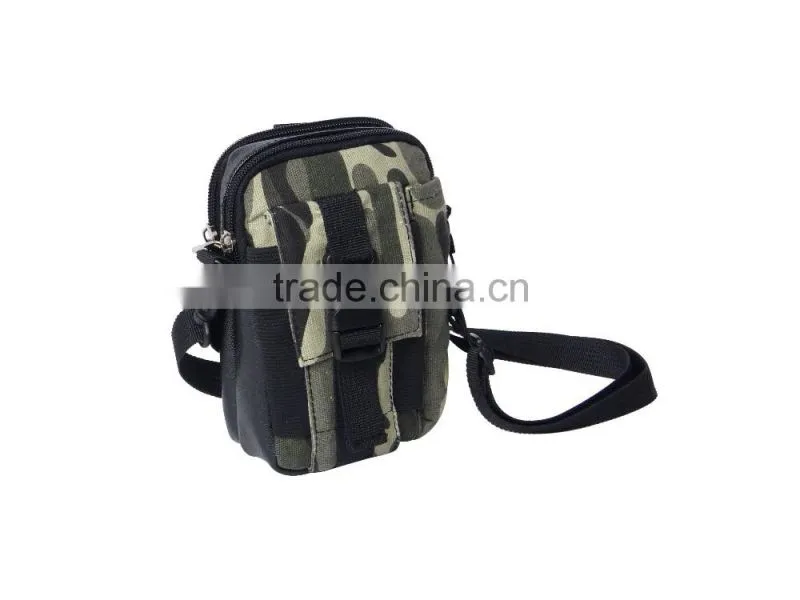 2016 mini messenger bag camouflage canvas phone storage bag