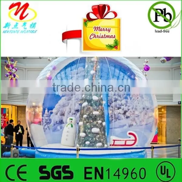 Frozen themed inflatable snow globe, indoor blow up globe with Olaf inside