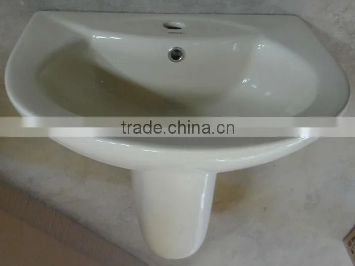 Modern Wall mounted ceramic Wash Basin Vanity Cabinet with Ceramic Basin for Bathroom Furniture
