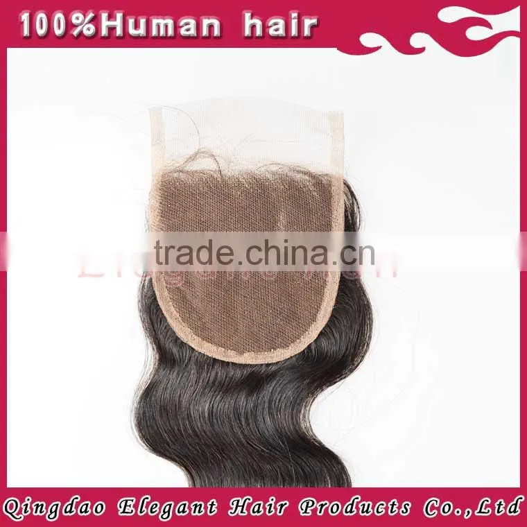 brazilian lace closure 4x4 with good quality in lower price