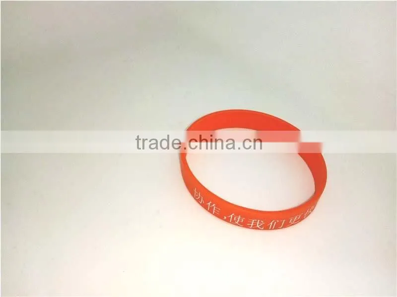 Fancy Chain Bracelet for Girls Casual Sports Bracelets Rubber Silicone Red Wristband