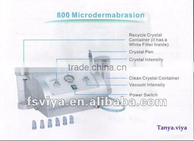 VY-800 Hotsale Crystal And Diamond Microdermabrasion Machine