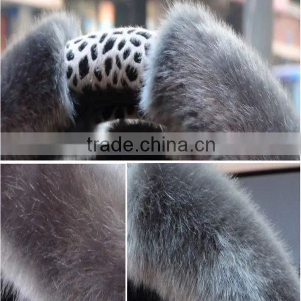 hairy jewel glitter car steering wheel cover