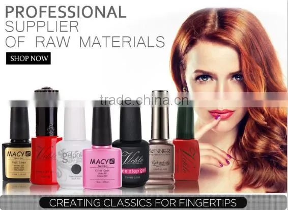 China glaze 3 in 1 one step fashion nail uv gel/gel polish with cheap price