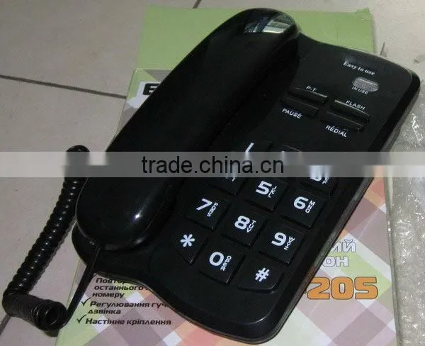 corded big button simple arrange telephone