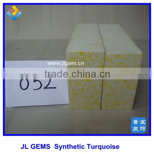 Hot Sale Synthetic Special Color Compressed Turquoise Rough Block