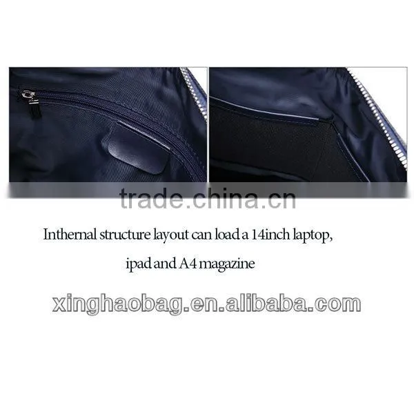 New brand braided briefcase 100% leather woven briefcase