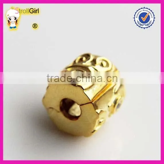 Lamp Work 925 sterling silver Clasp Beads Flower Charm beads