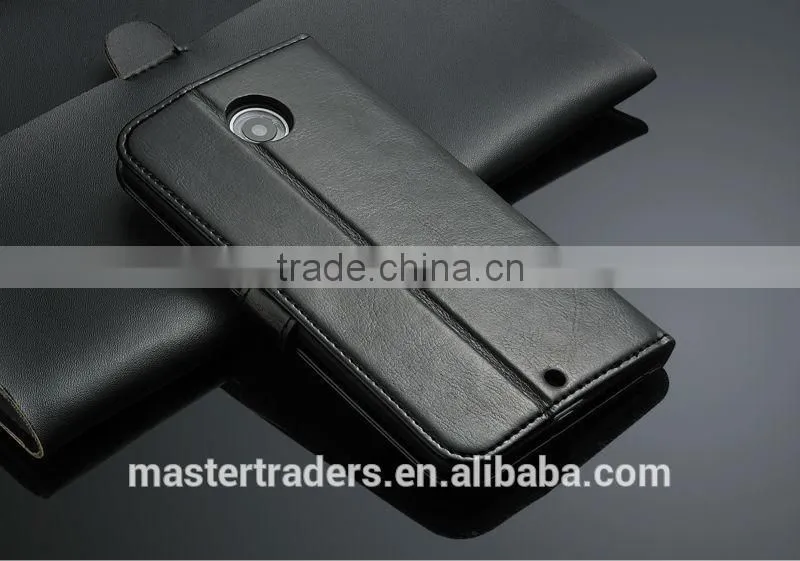 Original Fashion 64 Grain Stand Holder Wallet Flip PU Leather Case For Motorola Google 6 MT-3101