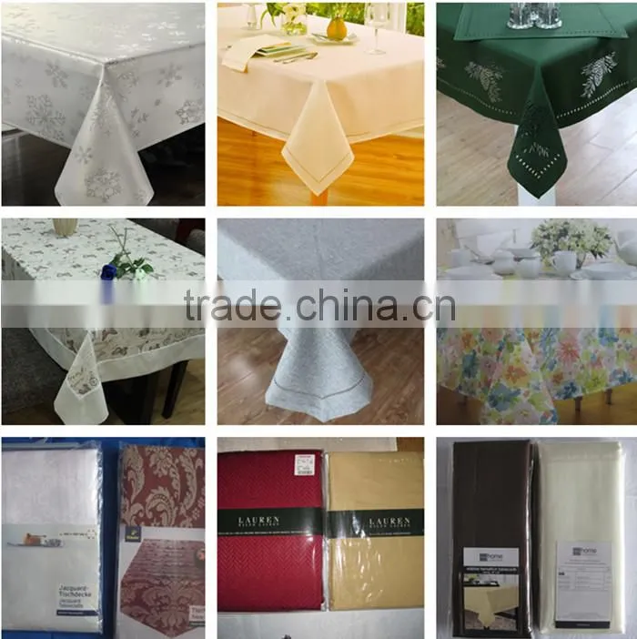 100% Polyester Jacquaed Design Pure Color Dining Placemat