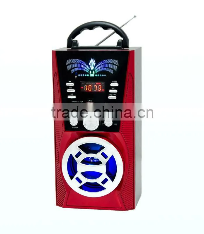New Arrival Electrical Equipment Super Bass AM FM SW Portable Wood Speaker Box