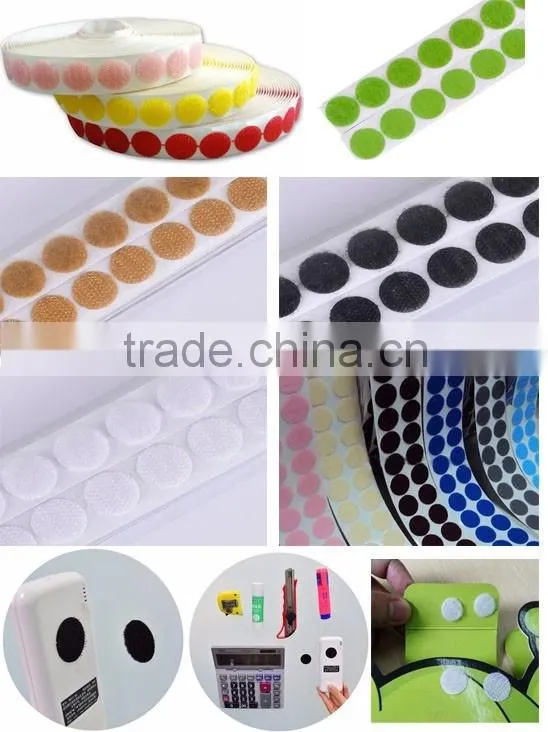 Good adhesive 3M glue round hook and loop tape