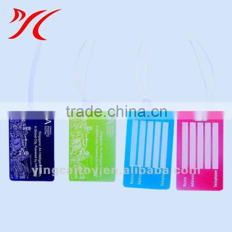 PVC business card holder with logo print freely