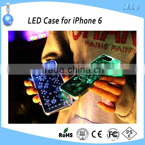 New popular led mobile phone case for iphone 6