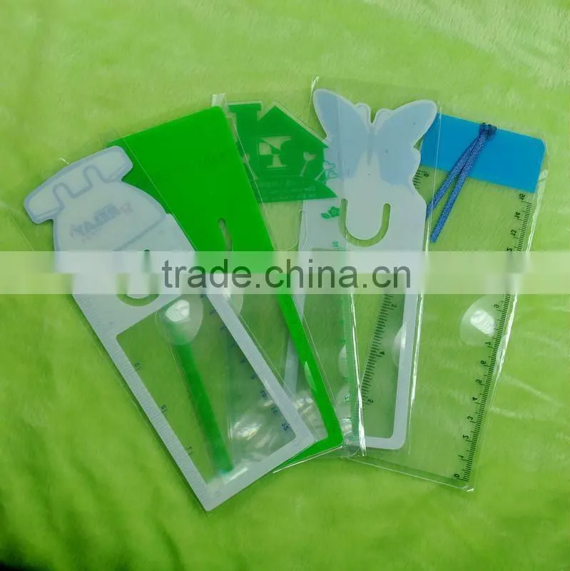 new products for 2015 cheap customized plastic clear plastic bookmarks for promotion gift