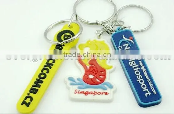 3D SOFT PVC KEY CHAINS ,Promotional metal key ring for sale