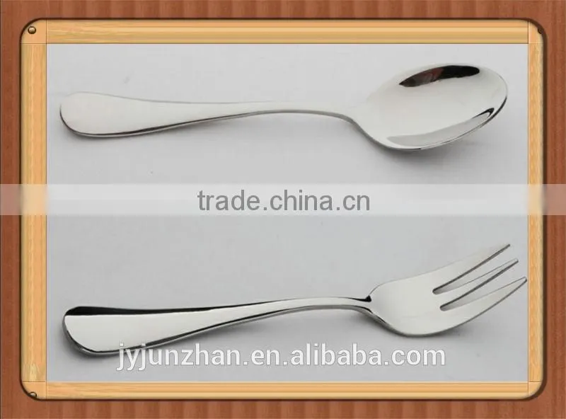 Stainless Steel Teaspoon and fork sets with high mirror polish made by Junzhan Factory directly